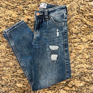NWOT Abercrombie Kids high-rise mini mom jean - Size 7/8 Slim
